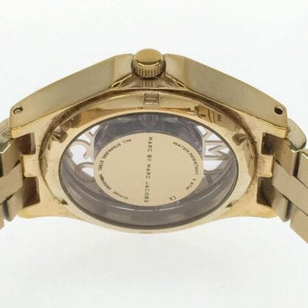  Shop Authentic Marc Jacobs Henry Gold Dial Gold Steel Strap Watch for Women - MBM3292 - Luxxuri