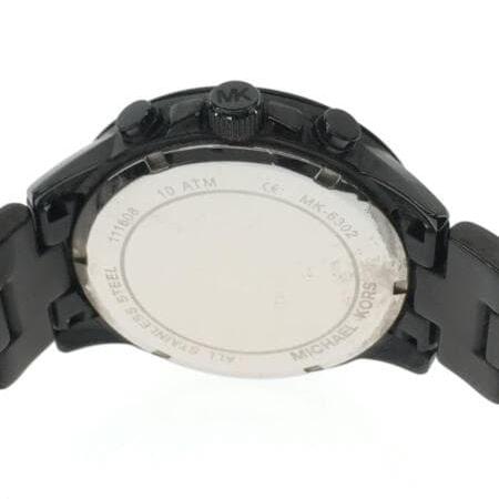  Shop Authentic Michael Kors Brecken Chronograph Black Dial Black Steel Strap Watch for Women - MK6302 - Luxxuri
