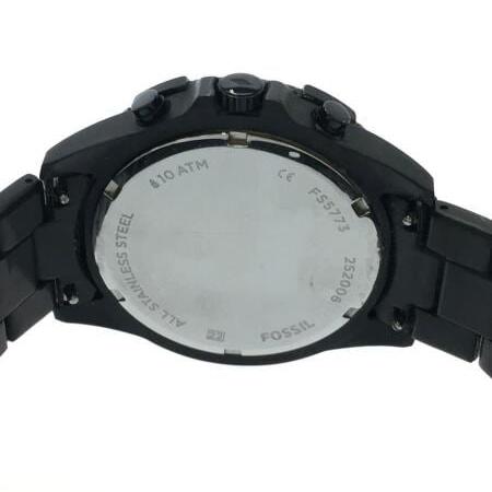  Shop Authentic Fossil Garrett Chronograph Black Dial Black Steel Strap Watch for Men - FS5773 - Luxxuri