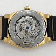  Shop Authentic Fossil Everett Automatic Skeleton Black Dial Black Leather Strap Watch for Men - ME3208 - Luxxuri