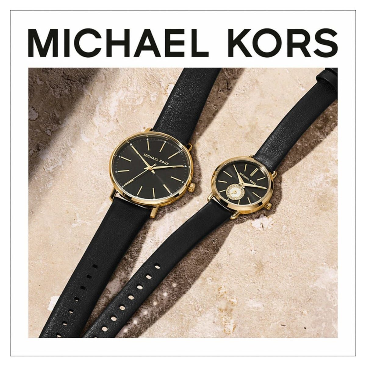  Shop Authentic Michael Kors Pyper Black Dial Black Leather Strap Watch For Women - MK2747 - Luxxuri