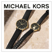  Shop Authentic Michael Kors Pyper Black Dial Black Leather Strap Watch For Women - MK2747 - Luxxuri
