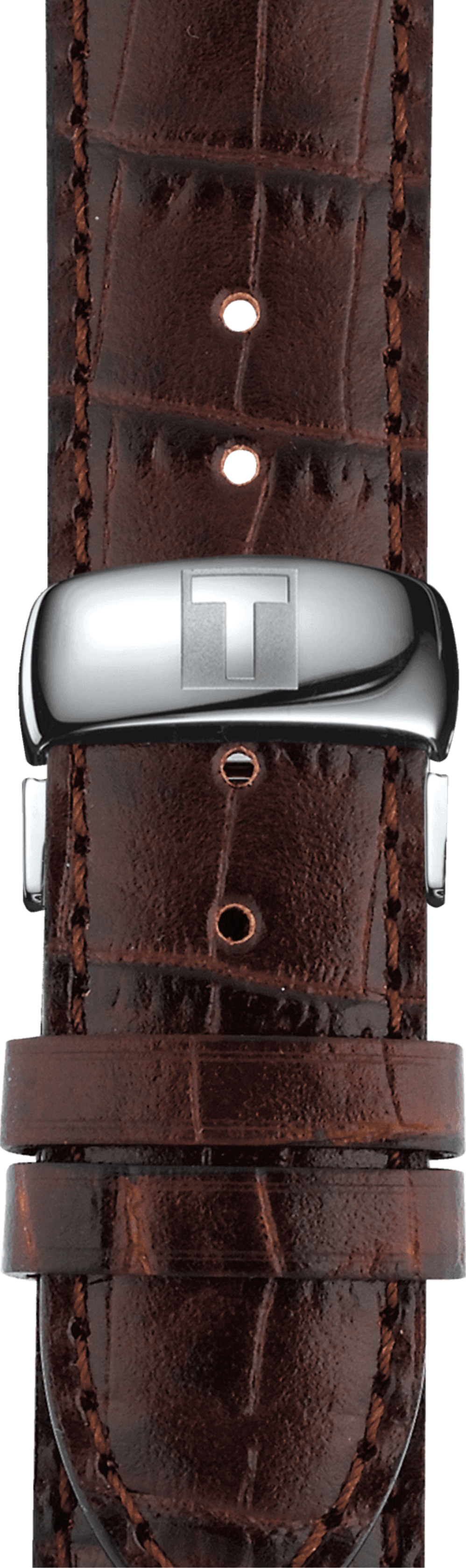  Shop Authentic Tissot Automatics III Steel White Dial Brown Leather Strap Watch For Men - T065.430.16.031.00 - Luxxuri