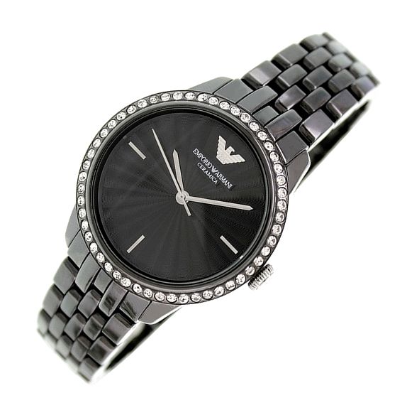  Shop Authentic Emporio Armani Ceramica Crystals Black Dial Black Ceramic Strap Watch For Women - AR1478 - Luxxuri