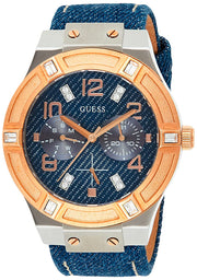  Shop Authentic Guess Jet Setter Analog Blue Dial Blue Denim Strap Watch For Women - W0289L1 - Luxxuri