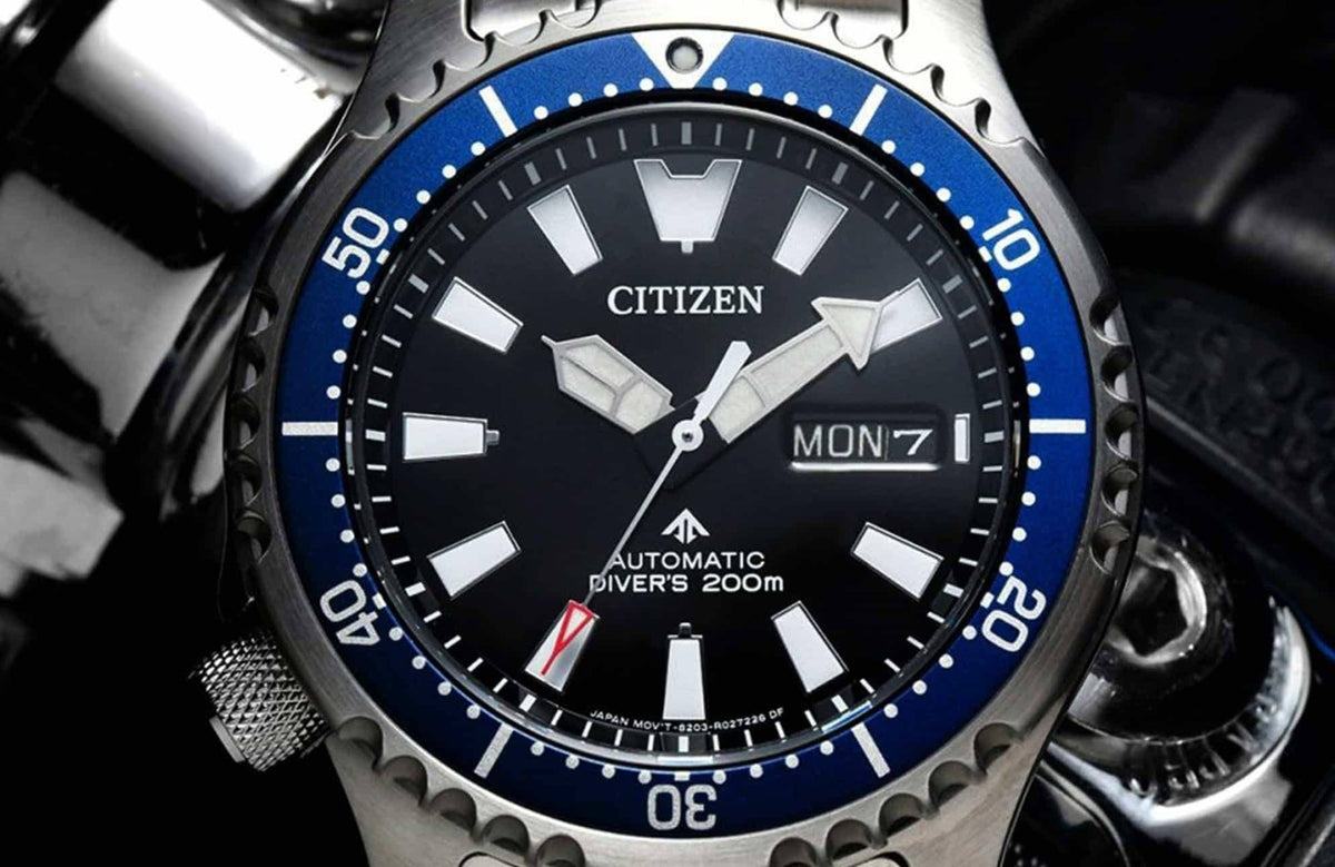  Shop Authentic Citizen Promaster Fugu Limited Edition Diver's 200m Automatic Black Dial Silver Steel Strap Watch For Men - NY0098-84E - Luxxuri
