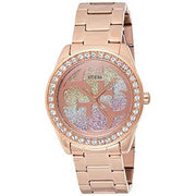  Shop Authentic Guess G Twist Diamonds Rose Gold Dial Rose Gold Steel Strap Watch For Women - W1201L3 - Luxxuri