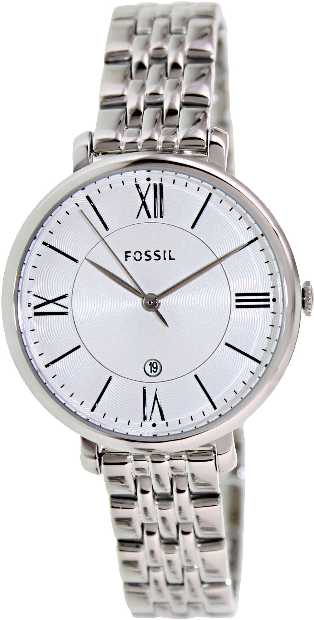  Shop Authentic Fossil Jacqueline White Dial Silver Steel Strap Watch for Women - ES3433 - Luxxuri
