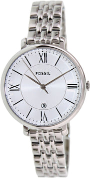  Shop Authentic Fossil Jacqueline White Dial Silver Steel Strap Watch for Women - ES3433 - Luxxuri