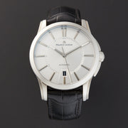  Shop Authentic Maurice Lacroix Pontos Silver Dial Black Leather Strap Watch For Men - PT6148-SS001-131 - Luxxuri