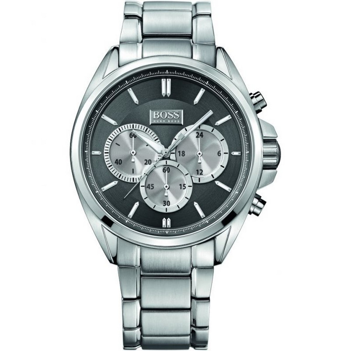  Shop Authentic Hugo Boss Driver Black Dial Silver Steel Strap Watch for Men - 1512883 - Luxxuri