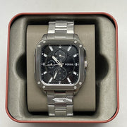  Shop Authentic Fossil Inscription Multifunction Black Dial Silver Steel Strap Watch for Men - BQ2655 - Luxxuri