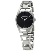  Shop Authentic Calvin Klein Dainty Black Dial Silver Steel Strap Watch for Women - K7L23141 - Luxxuri