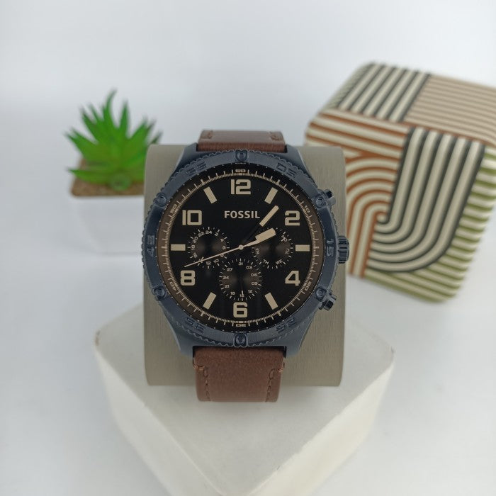  Shop Authentic Fossil Brox Multifunction Brown Dial Brown Leather Strap Watch for Men - BQ2802 - Luxxuri