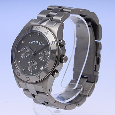  Shop Authentic Marc Jacobs Blade Chronograph Black Dial Black Steel Strap Watch for Women - MBM3103 - Luxxuri