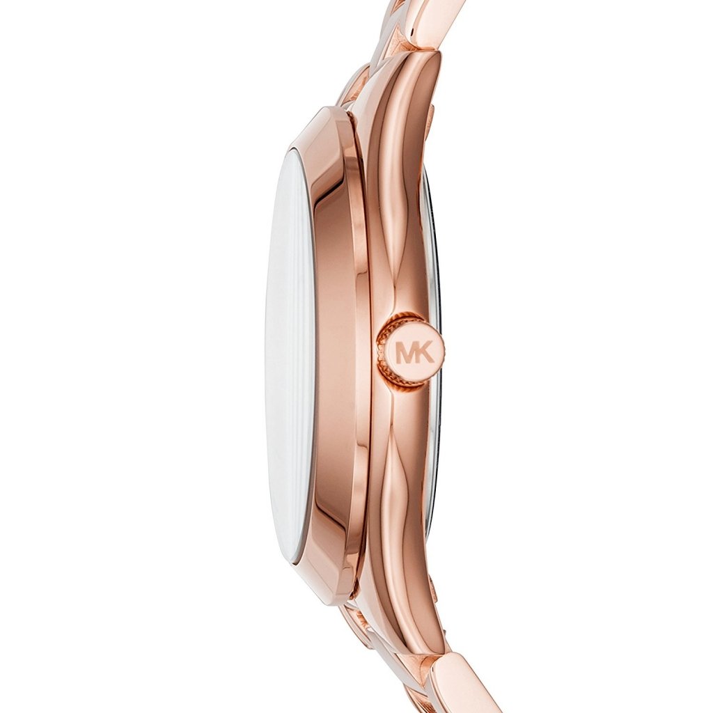  Shop Authentic Michael Kors Slim Runway Rose Gold Dial Rose Gold Steel Strap Watch for Women - MK3549 - Luxxuri