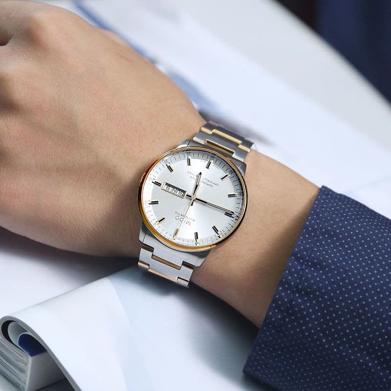  Shop Authentic Mido Commander II Chronometer Automatic Silver Dial Two Tone Steel Strap Watch For Men - M021.431.22.031.00 - Luxxuri