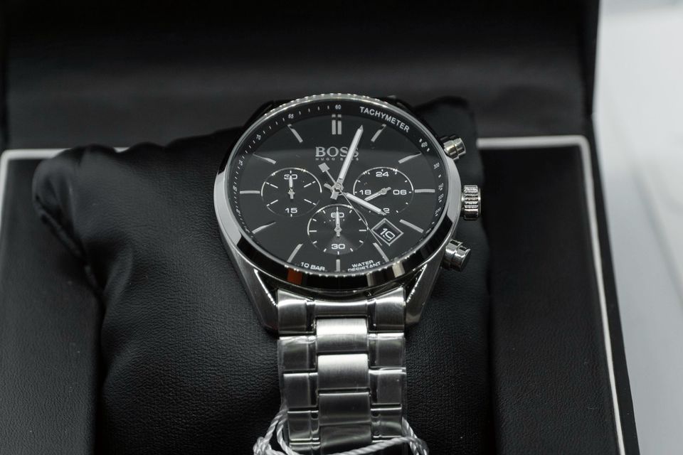  Shop Authentic Hugo Boss Champion Black Dial Silver Steel Strap Watch for Men - 1513871 - Luxxuri