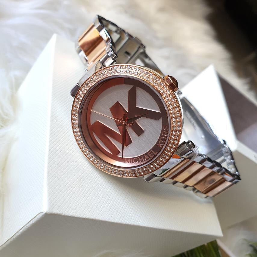  Shop Authentic Michael Kors Parker Gold Dial Two Tone Steel Strap Watch for Women - MK6314 - Luxxuri