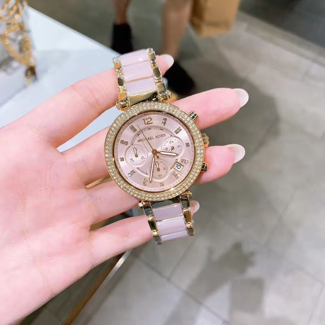  Shop Authentic Michael Kors Parker Gold Dial Two Tone Steel Strap Watch for Women - MK6326 - Luxxuri
