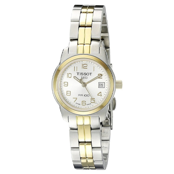  Shop Authentic Tissot T Classic PR100 Gold Plated Quartz Watch For Women - T049.210.22.017.00 - Luxxuri