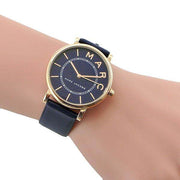  Shop Authentic Marc Jacobs Roxy Navy Blue Dial Blue Leather Strap Watch for Women - MJ1534 - Luxxuri