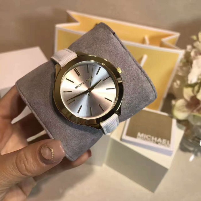  Shop Authentic Michael Kors Slim Runway White Dial White Leather Strap Watch For Women - MK2273 - Luxxuri
