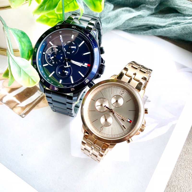  Shop Authentic Tommy Hilfiger Madison Chronograph Quartz Rose Gold Dial Rose Gold Steel Strap Watch For Women - 1782190 - Luxxuri