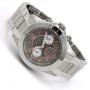 Shop Authentic Marc Jacobs Rock Chronograph Mother of Pearl Grey Dial Silver Steel Strap Watch for Women - MBM3250 - Luxxuri