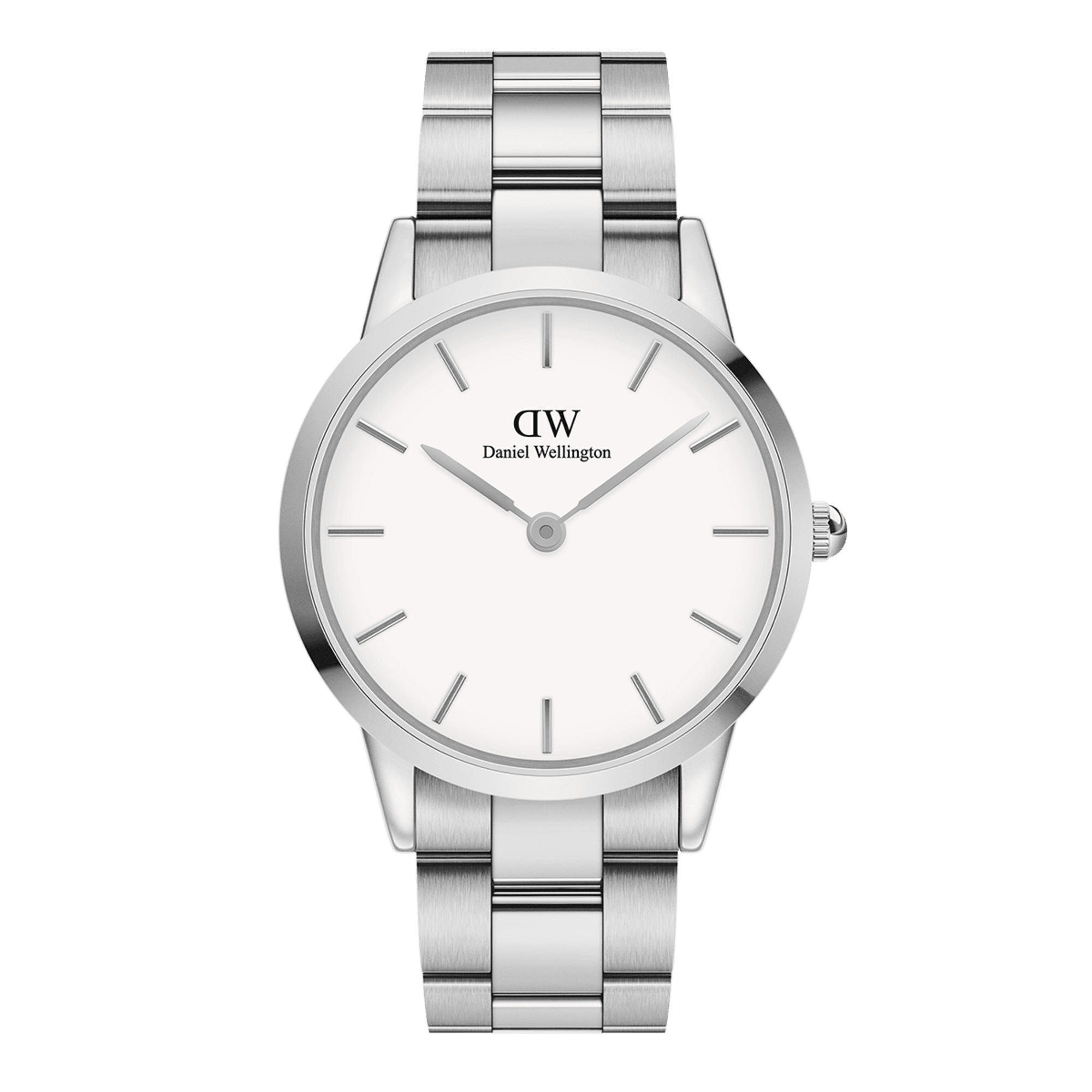  Shop Authentic Daniel Wellington Iconic Link White Dial Silver Steel Strap Watch For Women - DW00100207 - Luxxuri