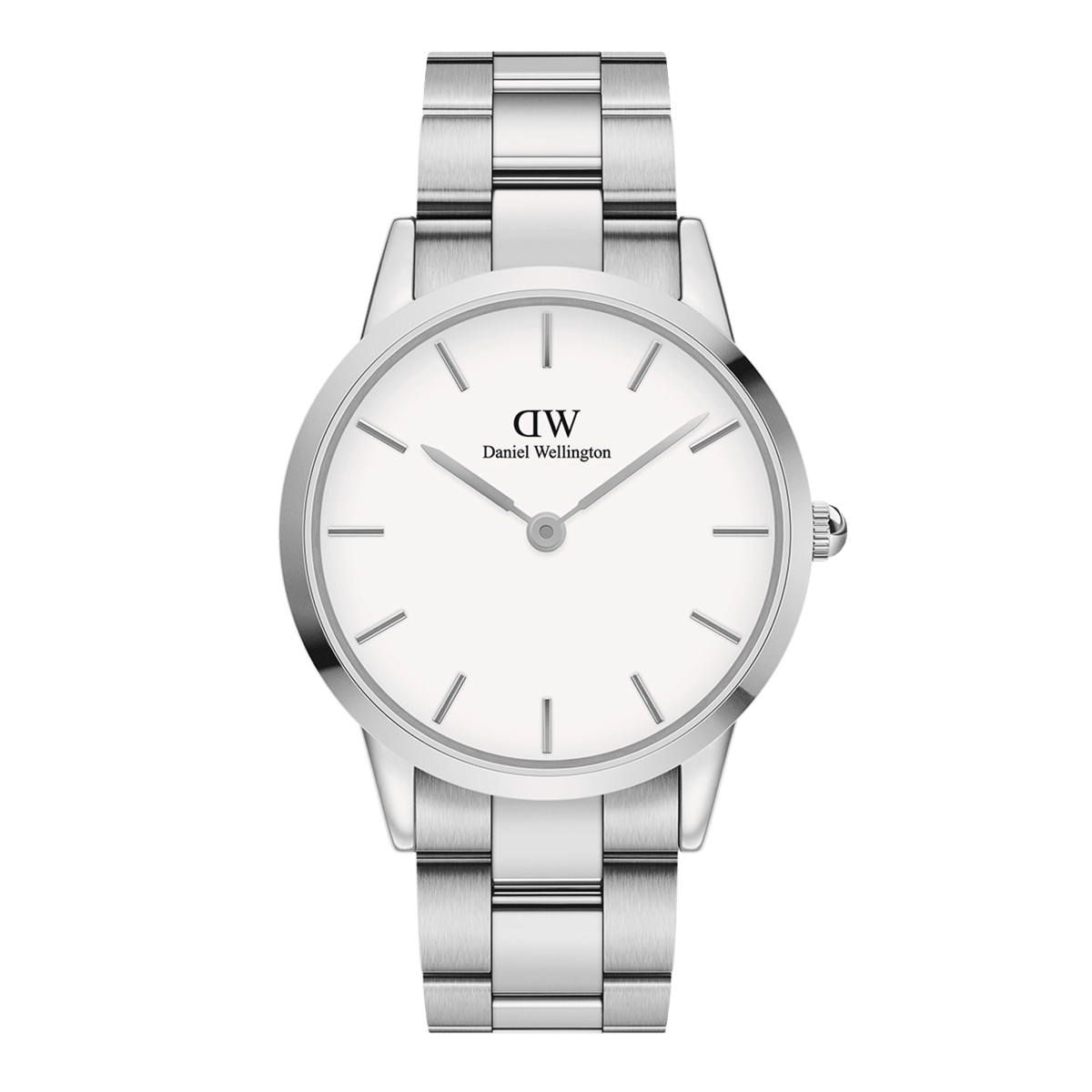  Shop Authentic Daniel Wellington Iconic Link White Dial Silver Steel Strap Watch For Women - DW00100207 - Luxxuri