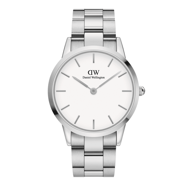  Shop Authentic Daniel Wellington Iconic Link White Dial Silver Steel Strap Watch for Women - DW00100203 - Luxxuri