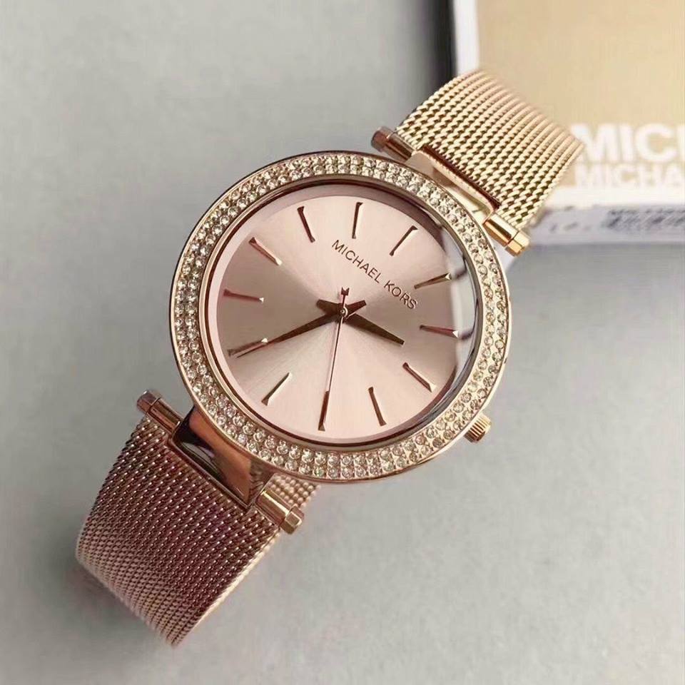  Shop Authentic Michael Kors Darci Rose Gold Dial Rose Gold Mesh Bracelet Watch for Women - MK3369 - Luxxuri