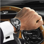  Shop Authentic Hugo Boss Driver Black Dial Black Leather Strap Watch for Men - 1512879 - Luxxuri