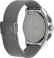  Shop Authentic Maserati Traguardo Chronograph Black Dial Mesh Bracelet Watch For Men - R8873612006 - Luxxuri