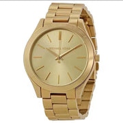  Shop Authentic Michael Kors Slim Runway Gold Dial Gold Stainless Steel Strap Watch for Women - MK3179 - Luxxuri