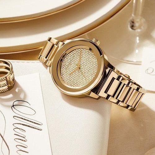  Shop Authentic Michael Kors Kinley Gold Dial Gold Steel Strap Watch for Women - MK6209 - Luxxuri