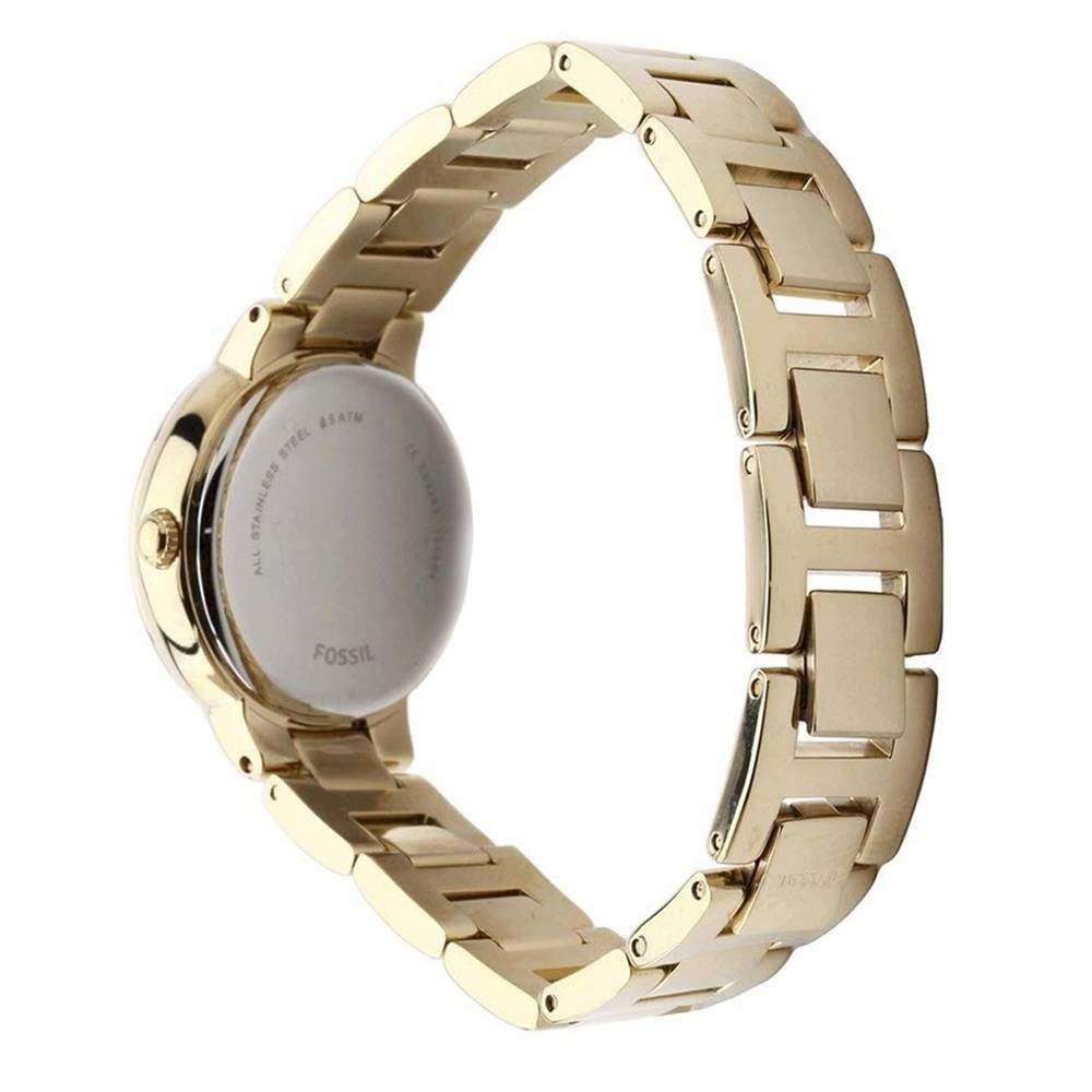  Shop Authentic Fossil Virginia White Dial Gold Steel Strap Watch for Women - ES3283 - Luxxuri
