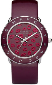  Shop Authentic Marc Jacobs Amy Red Dial Burgundy Leather Strap Watch for Women - MBM1162 - Luxxuri