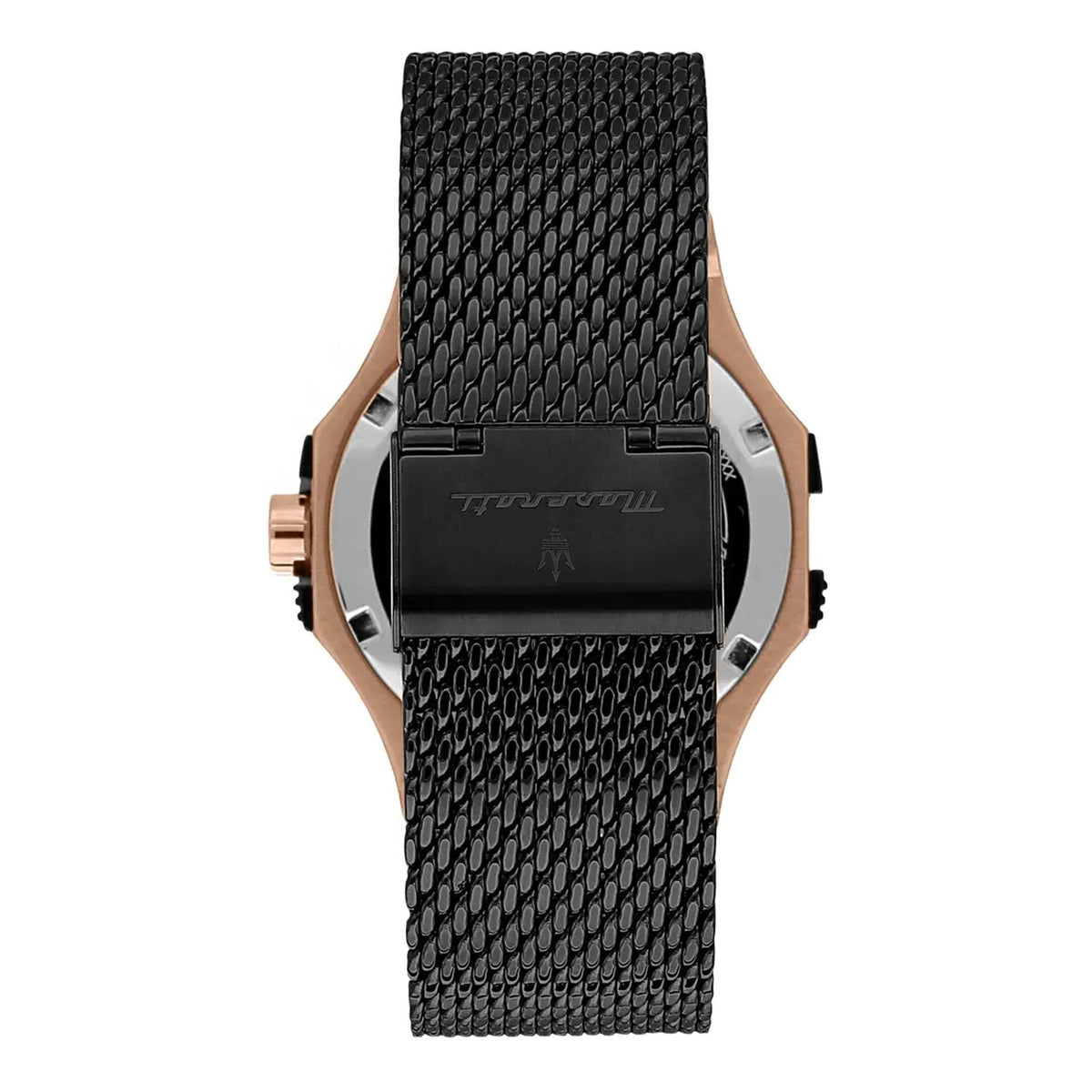  Shop Authentic Maserati Potenza Black Mesh Bracelet Black Dial Watch For Men - R8853108010 - Luxxuri