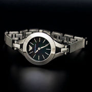  Shop Authentic Emporio Armani Classic Quartz Black Dial Silver Steel Strap Watch For Women - AR7328 - Luxxuri
