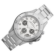  Shop Authentic Marc Jacobs Marc Chronograph Silver Dial Silver Steel Strap Watch for Men - MBM3155 - Luxxuri