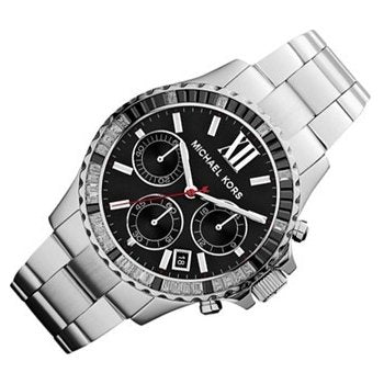  Shop Authentic Michael Kors Everest Chronograph Black Dial Silver Steel Strap Watch For Women - MK5753 - Luxxuri