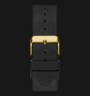  Shop Authentic Guess Phoenix Multifunction Crystals Gold Dial Black Silicone Strap Watch For Men - GW0048G2 - Luxxuri