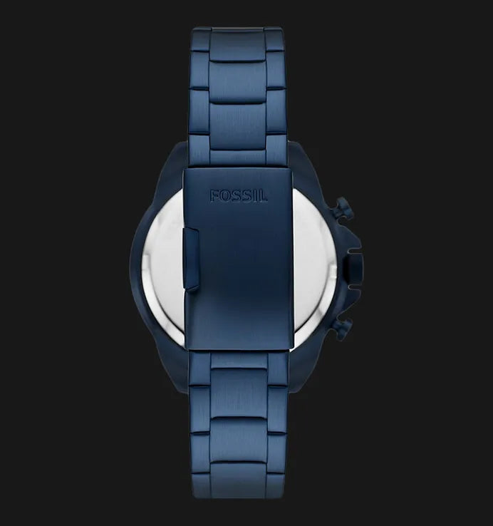  Shop Authentic Fossil Bronson Chronograph Blue Dial Blue Steel Strap Watch for Men - FS5916 - Luxxuri