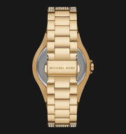  Shop Authentic Michael Kors Lennox Three Hand Crystals White Dial Gold Steel Strap Watch For Women - MK6991 - Luxxuri