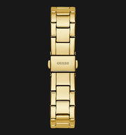  Shop Authentic Guess Cosmic Chronograph Gold Dial Gold Steel Strap Watch for Women - GW0465L1 - Luxxuri
