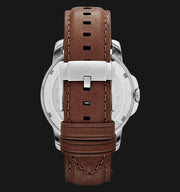  Shop Authentic Fossil Grant Twist Multi-Function White Dial Brown Leather Strap Watch for Men - ME1144 - Luxxuri