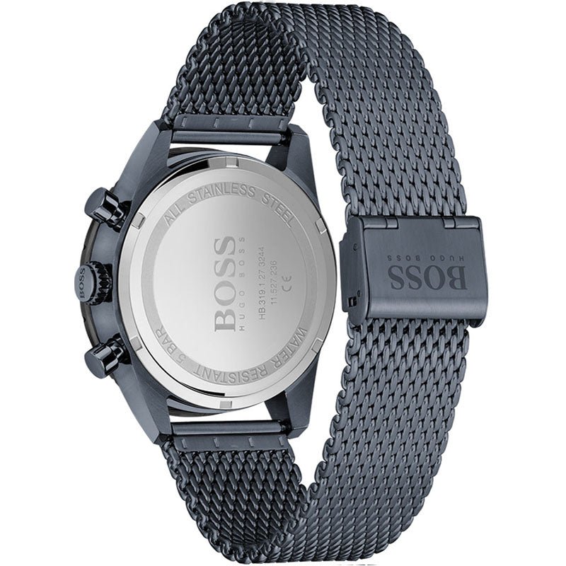  Shop Authentic Hugo Boss Pilot Edition Blue Dial Blue Mesh Bracelet Watch for Men - 1513887 - Luxxuri