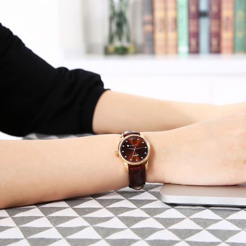  Shop Authentic Mido Baroncelli III Automatic Diamonds Brown Dial Brown Leather Strap Watch For Women - M7600.3.64.8 - Luxxuri